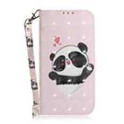 For Samsung Galaxy M35 3D Colored Horizontal Flip Leather Phone Case(Heart Panda) - 2