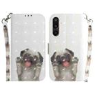 For Samsung Galaxy M16 5G / F16 5G / M36 5G 3D Colored Horizontal Flip Leather Phone Case(Pug) - 1