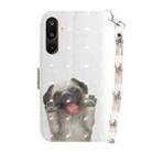 For Samsung Galaxy M16 5G / F16 5G / M36 5G 3D Colored Horizontal Flip Leather Phone Case(Pug) - 3