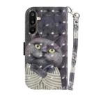 For Samsung Galaxy M16 5G / F16 5G / M36 5G 3D Colored Horizontal Flip Leather Phone Case(Hug Cat) - 3