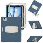 For iPad Air 11 2024 3-Layer Silicone Hybrid PC Tablet Case(Cornflower Blue) - 1