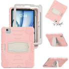 For iPad Air 11 2024 3-Layer Silicone Hybrid PC Tablet Case(Cherry Blossoms Pink) - 1