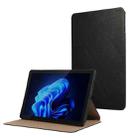 For Itel Pad One 10.1 Simple Crazy Horse Leather Tablet Case(Black) - 1