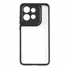 For Motorola Edge 50 Neo Frosted TPU + Transparent PC Phone Case(Black) - 2