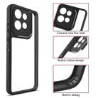 For Motorola Edge 50 Neo Frosted TPU + Transparent PC Phone Case(Black) - 3