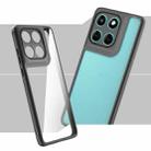 For Motorola Edge 60 Fusion Frosted TPU + Transparent PC Phone Case(Black) - 2