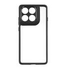 For Motorola Edge 60 Pro Frosted TPU + Transparent PC Phone Case(Black) - 2