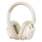 Baseus Bowie Series H1s Head-mounted Noise Reduction Wireless Headphone(Creamy White) - 1