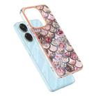 For Redmi 13 4G Electroplating IMD TPU Phone Case(Pink Scales) - 3