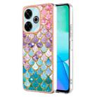 For Redmi 13 4G Electroplating IMD TPU Phone Case(Colorful Scales) - 1