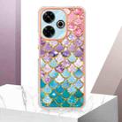 For Redmi 13 4G Electroplating IMD TPU Phone Case(Colorful Scales) - 2