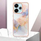 For Redmi 13 4G Electroplating IMD TPU Phone Case(White Marble) - 2