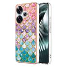 For Xiaomi Poco F6 5G Electroplating IMD TPU Phone Case(Colorful Scales) - 1