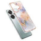 For Xiaomi Poco F6 5G Electroplating IMD TPU Phone Case(White Marble) - 3