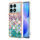 For Xiaomi Poco F6 Pro 5G Electroplating IMD TPU Phone Case(Colorful Scales) - 1