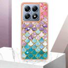 For Xiaomi 14T Electroplating IMD TPU Phone Case(Colorful Scales) - 2