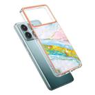 For Xiaomi Poco F6 Pro 5G Electroplating Marble Dual-side IMD Phone Case(Green 004) - 3