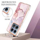 For Xiaomi 14T Electroplating Marble Dual-side IMD Phone Case(Rose Gold 005) - 3