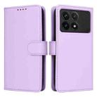 For Redmi K70 / K70 Pro BETOPNICE BN-005 2 in 1 Detachable Imitate Genuine Leather Phone Case(Light Purple) - 1