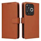 For Redmi Turbo 3 BETOPNICE BN-005 2 in 1 Detachable Imitate Genuine Leather Phone Case(Brown) - 1