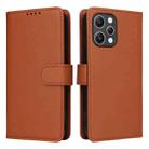 For Redmi 12 4G BETOPNICE BN-005 2 in 1 Detachable Imitate Genuine Leather Phone Case(Brown) - 1