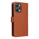 For Redmi 12 4G BETOPNICE BN-005 2 in 1 Detachable Imitate Genuine Leather Phone Case(Brown) - 3