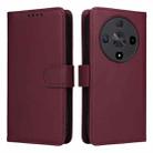 For Honor X9b BETOPNICE BN-005 2 in 1 Detachable Imitate Genuine Leather Phone Case(Wine Red) - 1