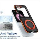 For Samsung Galaxy Z Flip5 Dual-Color Skin Feel 360 Rotating Holder Phone Case(Orange) - 3