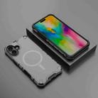 For iPhone 16 Plus Grating Airbag Shockproof MagSafe Frosted Phone Case(Black) - 2