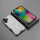 For iPhone 16 Plus Grating Airbag Shockproof MagSafe Frosted Phone Case(Transparent) - 2