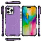 For iPhone 16 Pro Max Grating Airbag Shockproof MagSafe Frosted Phone Case(Purple) - 3