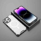 For iPhone 15 Pro Grating Airbag Shockproof MagSafe Frosted Phone Case(Transparent) - 2