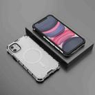 For iPhone 11 Grating Airbag Shockproof MagSafe Frosted Phone Case(Transparent) - 2