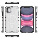 For iPhone 11 Grating Airbag Shockproof MagSafe Frosted Phone Case(Transparent) - 3