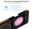 For Samsung Galaxy Z Flip5 Dual-Color Skin Feel MagSafe Full Coverage Phone Case(Orange) - 3