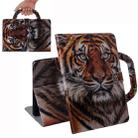 For Samsung Galaxy Tab S7 T870 (2020) 3D Colored Drawing Horizontal Flip Leather Case with Holder & Card Slot & Wallet & Handle(Siberian Tiger) - 1