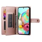 For Google Pixel 9a Nine Card-slot Zipper Wallet Bag Leather Phone Case(Pink) - 3