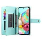 For Google Pixel 9a Nine Card-slot Zipper Wallet Bag Leather Phone Case(Mint Green) - 3