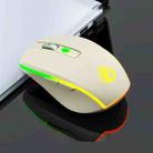 iMICE G903 Bluetooth Dual Mode 6-key Silent Wireless Gaming Mouse(Beige) - 2