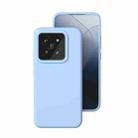 For Xiaomi 14 All-inclusive Liquid Silicone Phone Case(Mist Blue) - 1