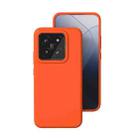 For Xiaomi 14 Pro All-inclusive Liquid Silicone Phone Case(Orange) - 1