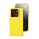 For Xiaomi 14 Pro All-inclusive Liquid Silicone Phone Case(Lemon Yellow) - 1