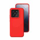 For Xiaomi 14 Pro All-inclusive Liquid Silicone Phone Case(Red) - 1