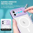 For iPhone 11 Clear Acrylic + PC + TPU MagSafe Lens Sliding Cover Full Coverage Phone Case(Purple) - 3