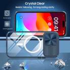 For  iPhone 11 Pro Max Clear Acrylic + PC + TPU MagSafe Lens Sliding Cover Full Coverage Phone Case(Navy Blue) - 2
