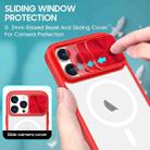 For  iPhone 11 Pro Max Clear Acrylic + PC + TPU MagSafe Lens Sliding Cover Full Coverage Phone Case(The Chinese Red) - 3