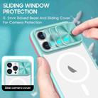 For  iPhone 12 Pro Max Clear Acrylic + PC + TPU MagSafe Lens Sliding Cover Full Coverage Phone Case(Blue+Pink) - 3