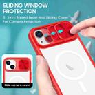 For iPhone 14 / 13 Clear Acrylic + PC + TPU MagSafe Lens Sliding Cover Full Coverage Phone Case(The Chinese Red) - 3