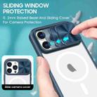 For  iPhone 14 Pro Max Clear Acrylic + PC + TPU MagSafe Lens Sliding Cover Full Coverage Phone Case(Navy Blue) - 3