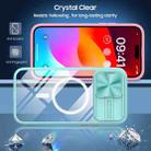 For  iPhone 14 Pro Max Clear Acrylic + PC + TPU MagSafe Lens Sliding Cover Full Coverage Phone Case(Blue+Pink) - 2